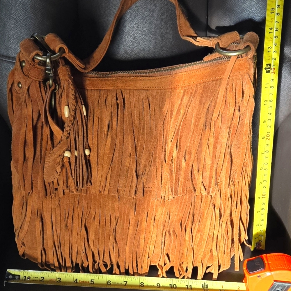FRYE and CO fringe purse